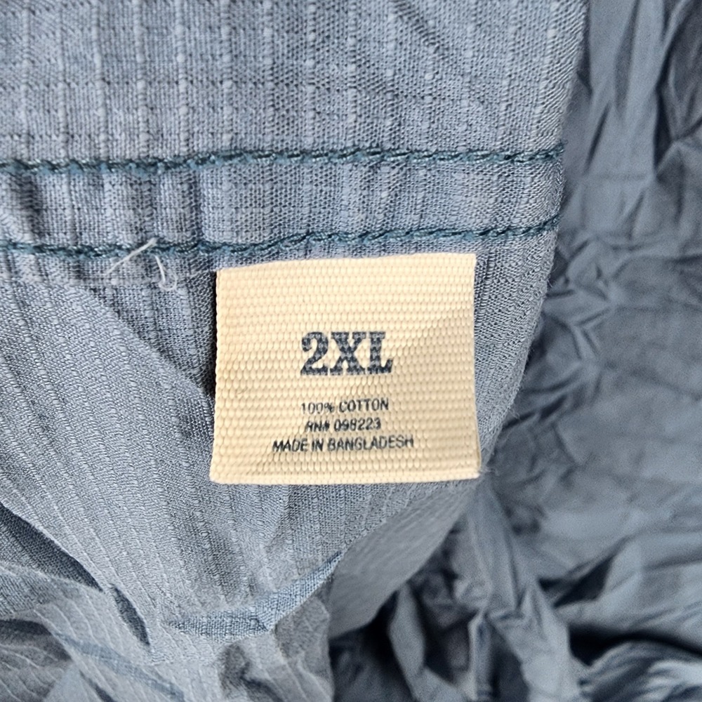 Magellan Outdoors Adventure Gear Men 2XL Blue Short Sleeve MagShield Loose Shirt - Picture 7 of 8